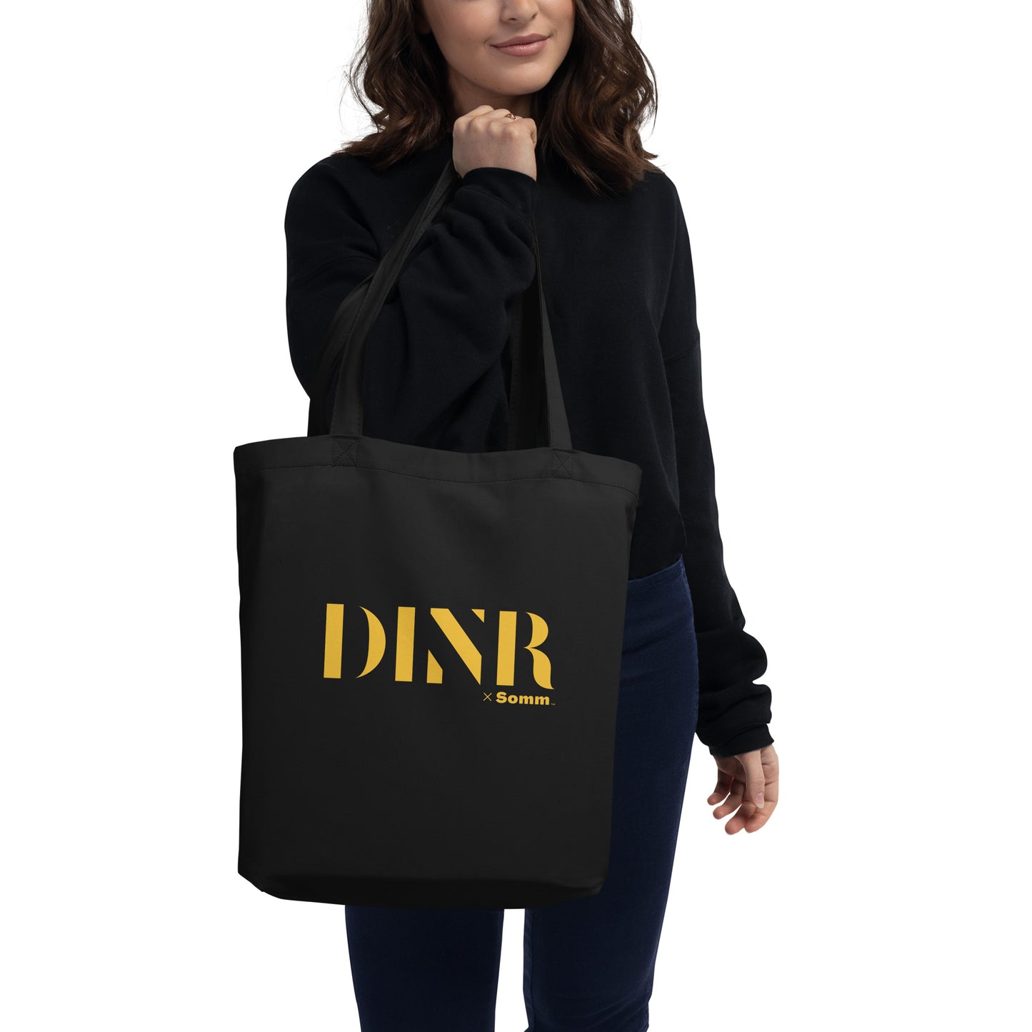 DINR Eco Tote Bag Black & Gold