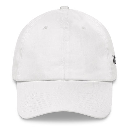 DINR Dad Hat in White & Black