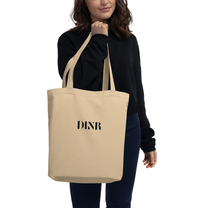 DINR Eco Tote Bag Tan & Black